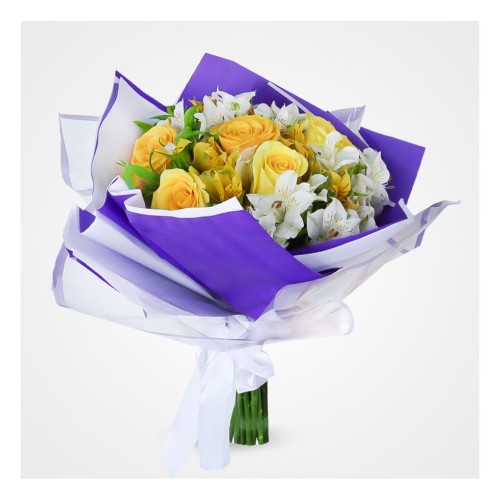 Sohreh Yellow Roses Flower Bouquet